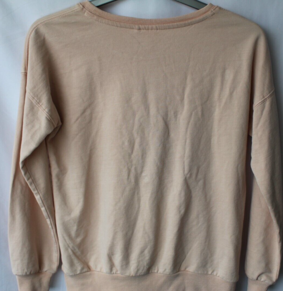 Next Sweatshirt Size 11 Years blush pink and pigment dyed soft cotton - Picture 4 of 5